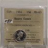 1964 CIRCULATION 10 CENT COIN - HEAVY CAMEO - MS65