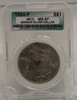 1884 MORGAN SILVER DOLLAR NCC MS-67