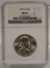 1957 D 50-CENT NGC MS-64