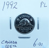 1992 CANADA CIRCULATION FIVE CENTS - UNGRADED