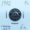 1992 CANADA CIRCULATION FIVE CENTS - UNGRADED