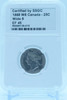 1888 25 CENT W8 CANADA WIDE 8 – EF 45 - GRADED