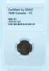 1926 1 CENT CANADA – MS 61 – GRADED (347-002)