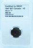 1947 1 CENT CANADA BL7 – BLUNT “7” – MS 60 – GRADED (348-007)