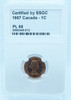 1957 1 CENT CANADA – PL 66 – GRADED (349-012)