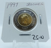 1997 CIRCULATION CANADIAN TOONIE SPECIMEN