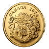 2024 1/20th OZ $8 PURE GOLD SPIRIT DRAGON COIN