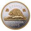 2015 5-OUNCE FINE SILVER COIN BIG COIN SERIES: 5-CENT COIN