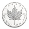 1989 - $5 FINE SILVER COIN - COMMEMORATIVE MAPLE LEAF ISSUE