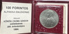 1984 100 FORINTOS ALPAKKA EMLEKERME  200th ANNIVERSARY OF THE BIRTH OF SANDOR KOROSI CSOMA (HUNGARY)