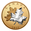 2025 $50 FINE SILVER COIN MAPLE LEAVES IN MOTION