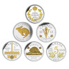 2015 5c LEGACY OF THE CANADIAN NICKEL PURE SILVER SIX-COIN SET