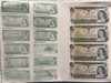 $1 CANADIAN DOLLAR BILL "END OF AN ERA" UNCUT FOUR BILL SHEET