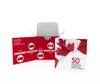 2015 $50 FINE SILVER COIN 50TH ANNIVERSARY OF THE CANADIAN FLAG