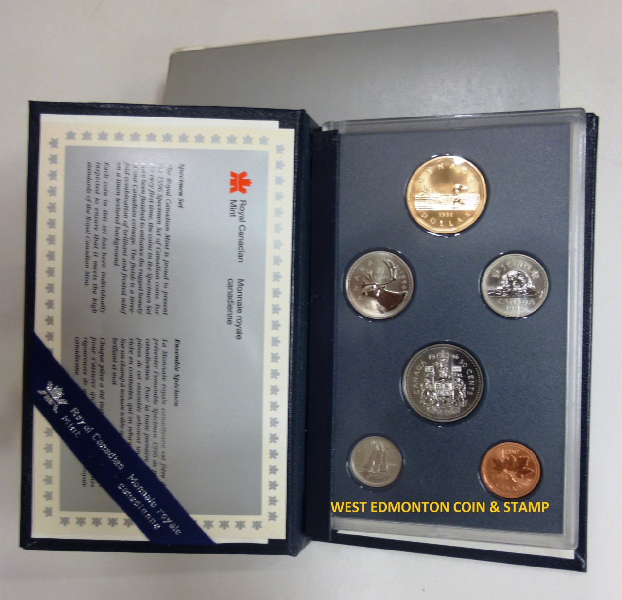1996 6-COIN SPECIMEN SET - West Edmonton Coin & Stamp