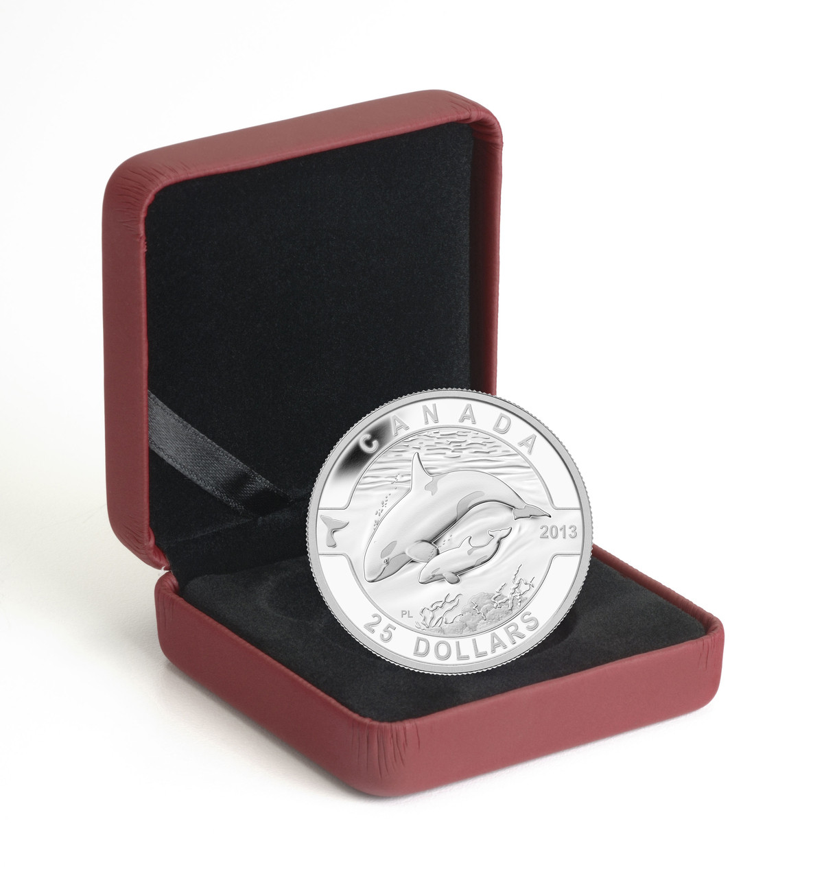 2013 $25 FINE SILVER COIN O CANADA SERIES - ORCA - KILLER WHALE