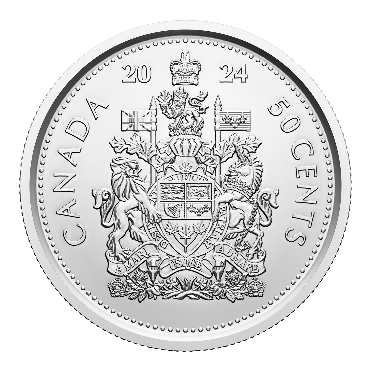 2024 50 CENT SPECIAL WRAP CIRCULATION ROLL West Edmonton Coin Stamp 2024-50-cent-special-wrap-circulation-roll-west-edmonton-coin-stamp