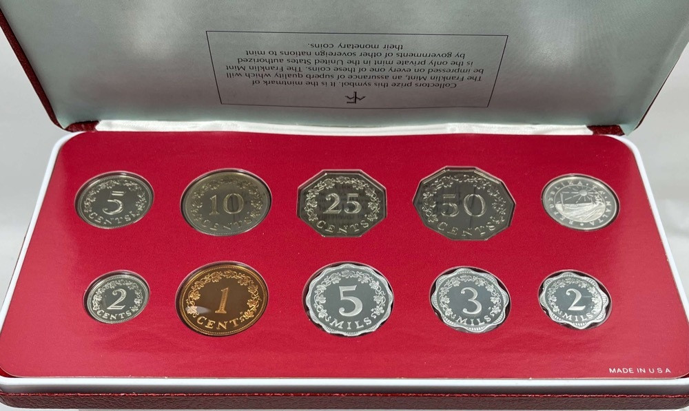 1979 COINAGE OF THE REPUBPLIC OF MALTA (10 COIN PROOF SET) - West