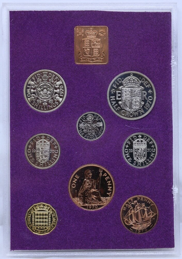 1970 THE COINAGE OF UNITED KINGDOM AND NORTHERN IRELAND (8 COIN