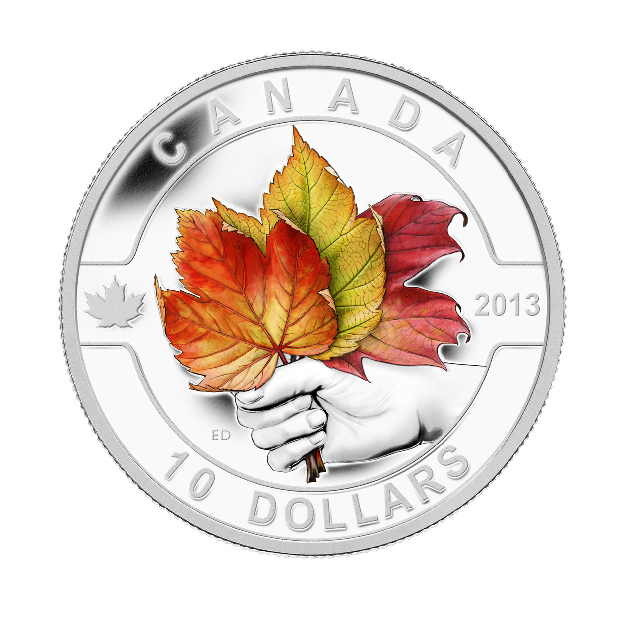 13 10 Fine Silver Coin O Canada Series Maple Leaf West Edmonton Coin Stamp