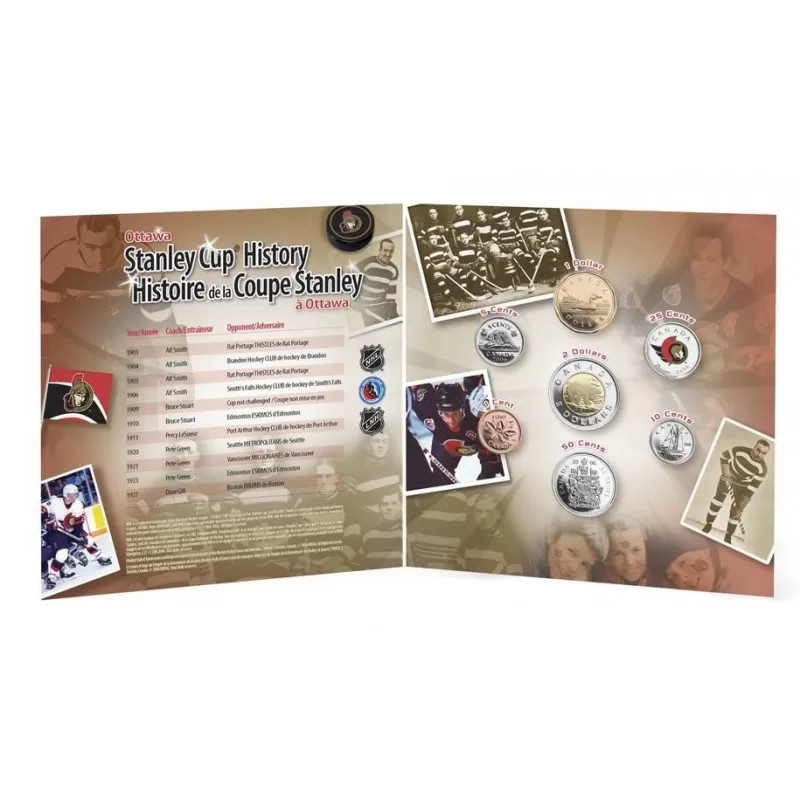 2005/2006 SEASON OTTAWA SENATORS GIFT SET - West Edmonton Coin & Stamp