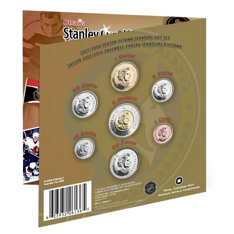 2005/2006 SEASON OTTAWA SENATORS GIFT SET - West Edmonton Coin & Stamp