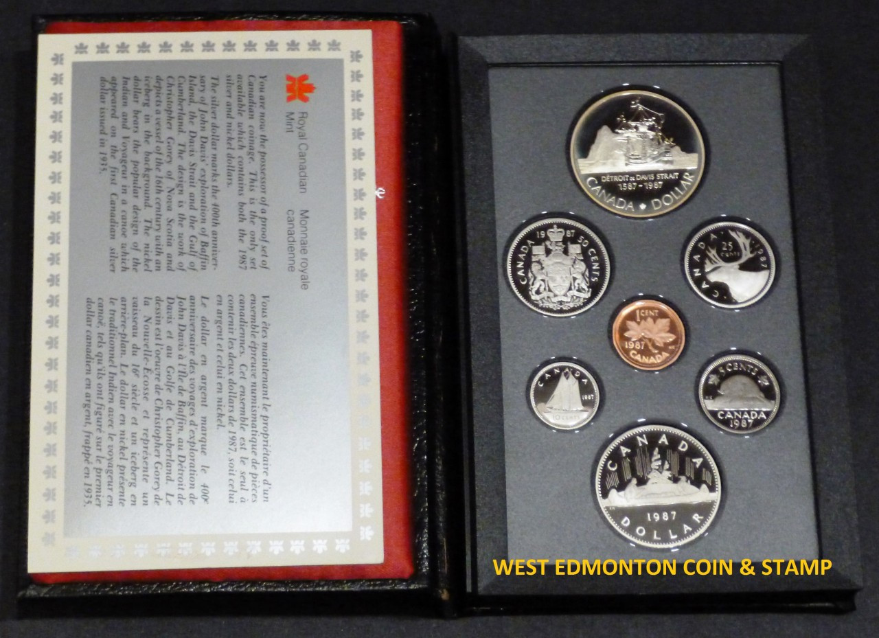 1987 PROOF DOUBLE DOLLAR SET - West Edmonton Coin & Stamp