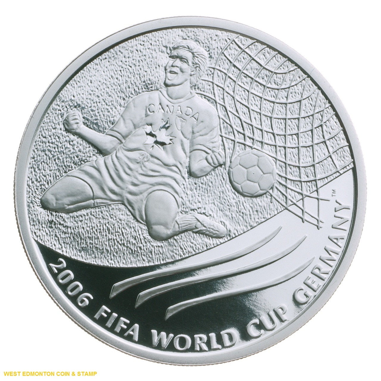 2006 COMMEMORATIVE SILVER COIN - FIFA WORLD CUP™ (TONED) - West