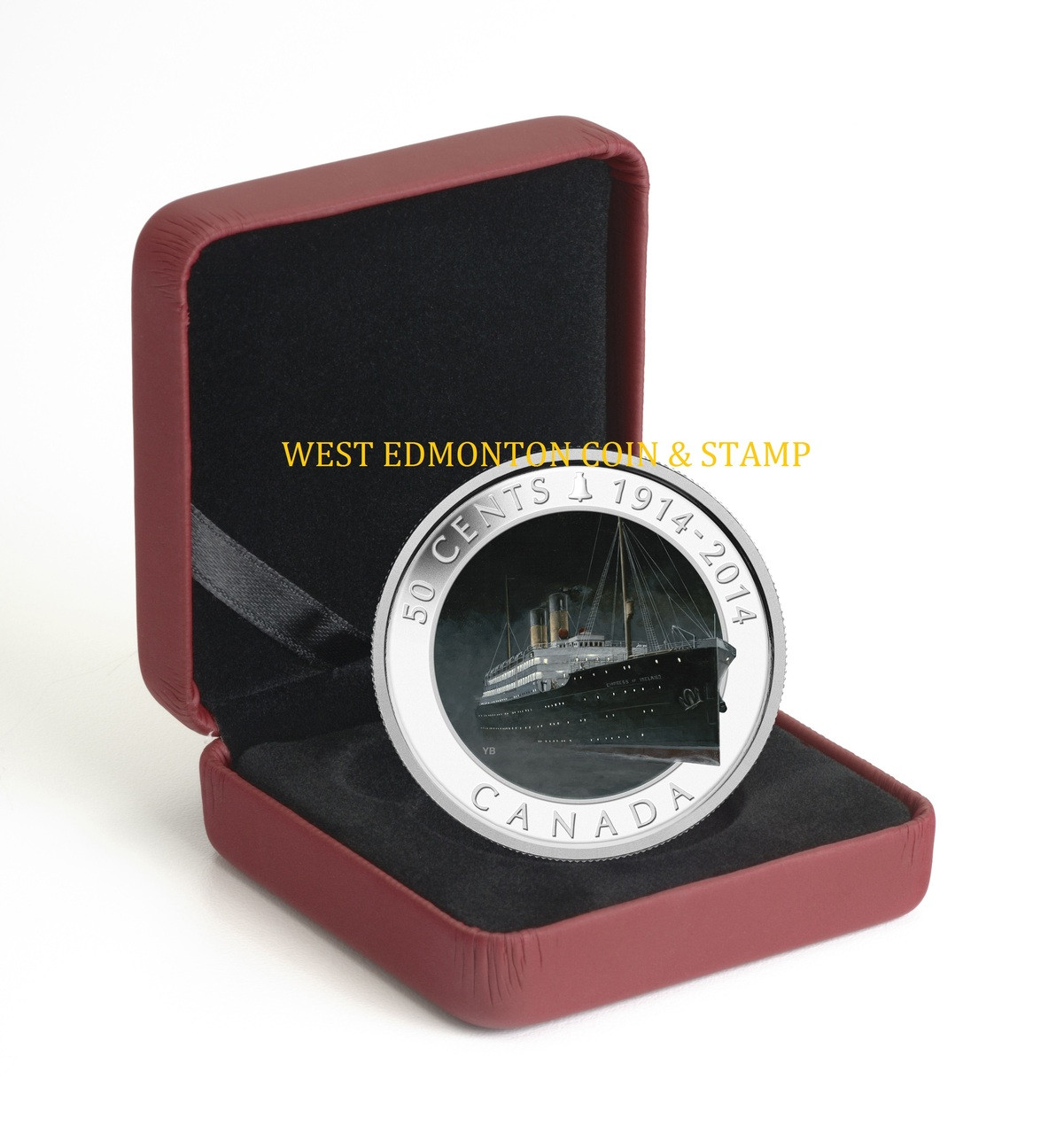 2014 Proof 50 cents Lost Ships #1-RMS Empress Ireland Canada fifty silver-plated 
