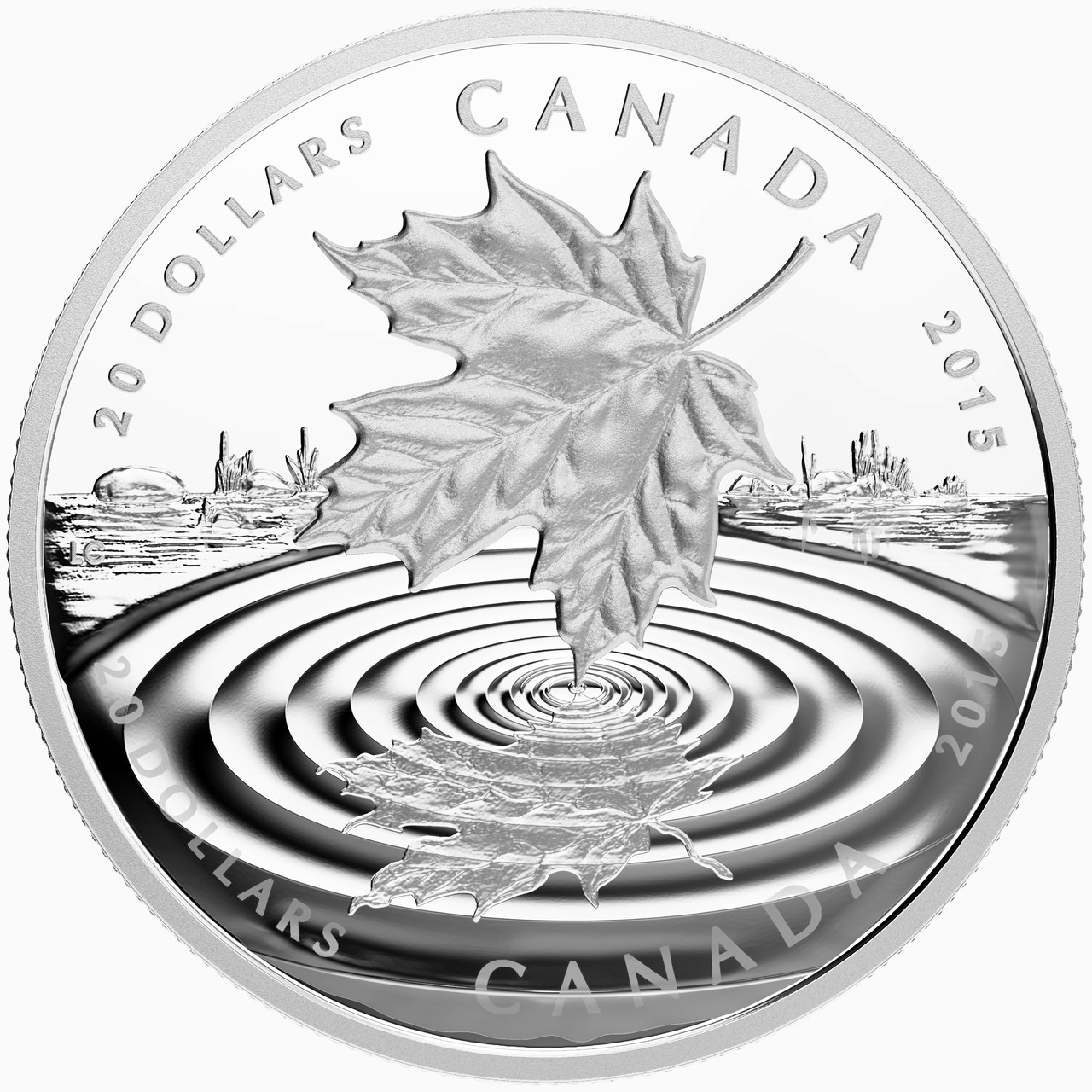 2015 $20 FINE SILVER COIN MAPLE LEAF REFLECTION - West Edmonton