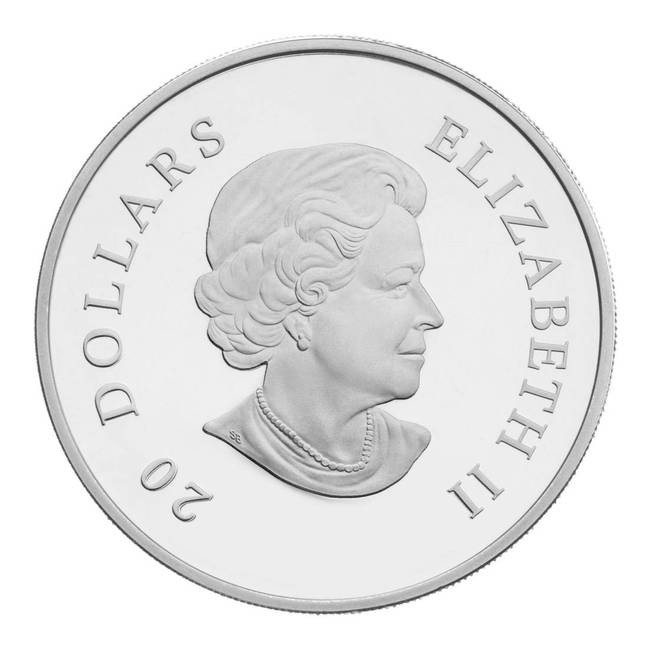 2011 $20 FINE SILVER COIN - CRYSTAL SNOWFLAKE - TOPAZ - West