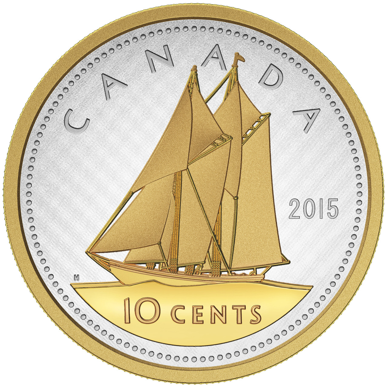 2015 10CENT FINE SILVER COIN BIG COIN SERIES DIME West Edmonton