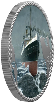 2018 $20 FINE SILVER COIN THE SINKING OF THE SS PRINCESS SOPHIA
