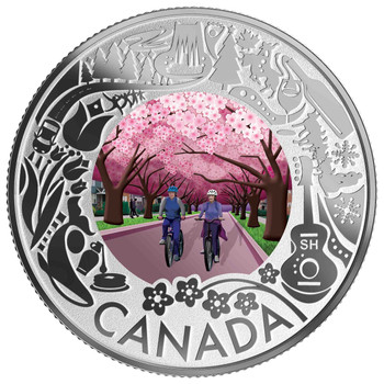 2019 $3 FINE SILVER COIN CELEBRATING CANADIAN FUN AND FESTIVITIES CHERRY BLOSSOMS 2019 $3 FINE SILVER COIN CELEBRATING CANADIAN FUN AND FESTIVITIES CHERRY BLOSSOMS