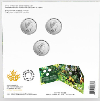 2019 25-CENT COIN SET DINOSAURS OF CANADA - SIGNED BY COIN CREATOR JULIUS CSOTONYI 2019 25-CENT COIN SET DINOSAURS OF CANADA - SIGNED BY COIN CREATOR JULIUS CSOTONYI
