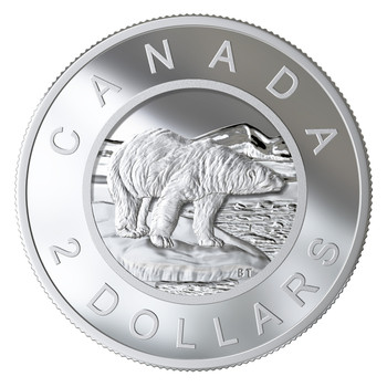 2019 $2 FINE SILVER COIN FROM THE R&D LAB: MULTILAYERED POLAR BEAR 2019 $2 FINE SILVER COIN FROM THE R&D LAB: MULTILAYERED POLAR BEAR