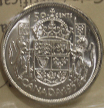 1957 CIRCULATION 50-CENT COIN - MS64