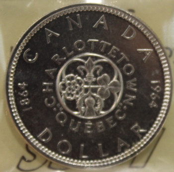 1964 CIRCULATION $1 COIN - MISSING DOT - PL64