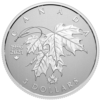 2021 $5 FINE SILVER COIN – MOMENTS TO HOLD 25TH ANNIVERSARY OF CANADA’S ARBOREAL EMBLEM