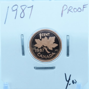 1987 CANADA CIRCULATION ONE CENT - UNGRADED