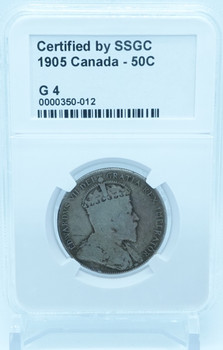 1905 50 CENT CANADA – G 4 – GRADED (350-012)