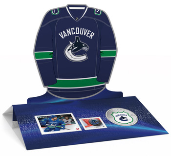 2014 25-CENT NHL COIN AND STAMP GIFT SET VANCOUVER CANUCKS