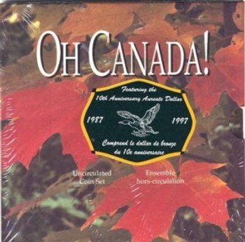 1997 OH CANADA SET WITH FLYING LOON DOLLAR