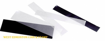 30 ASSORTMENT STRIPS OF VARYING HEIGHTS, BLACK BACKING FILM