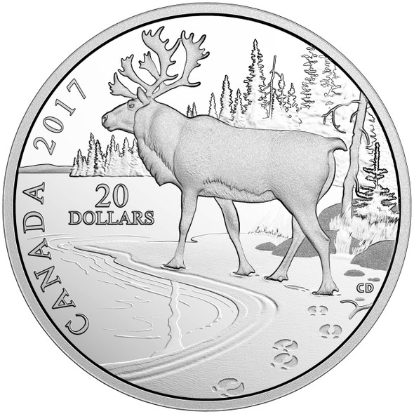 2017 $20 FINE SILVER COIN – NATURE'S IMPRESSIONS: WOODLAND CARIBOU 2017 $20 FINE SILVER COIN – NATURE'S IMPRESSIONS: WOODLAND CARIBOU