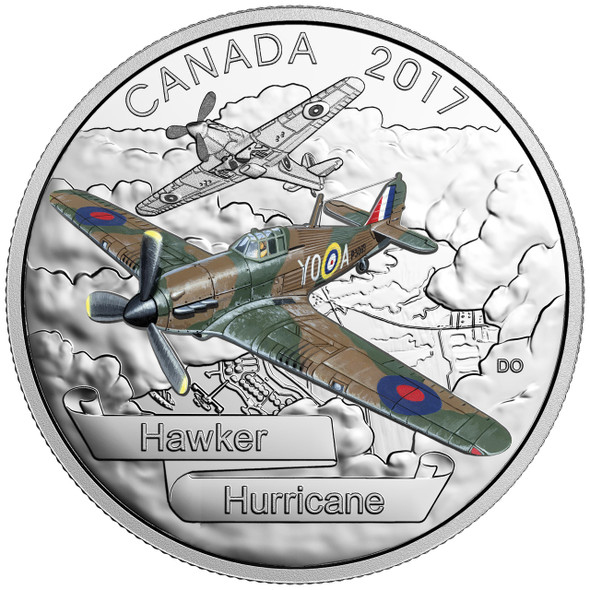 2017 $20 FINE SILVER COIN – AIRCRAFT OF THE SECOND WORLD WAR SERIES: HAWKER HURRICANE