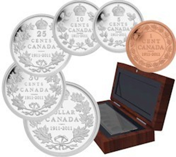 2011 SPECIAL EDITION PROOF SET 100TH ANNIVERSARY STRIKING CANADA 1911 SILVER DOLLAR