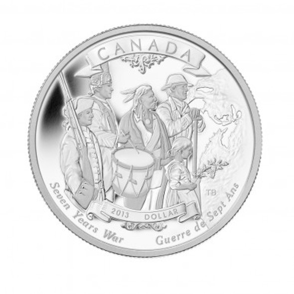 2013 LIMITED EDITION SILVER DOLLAR - 250TH ANNIVERSARY OF THE END OF THE SEVEN YEARS WAR