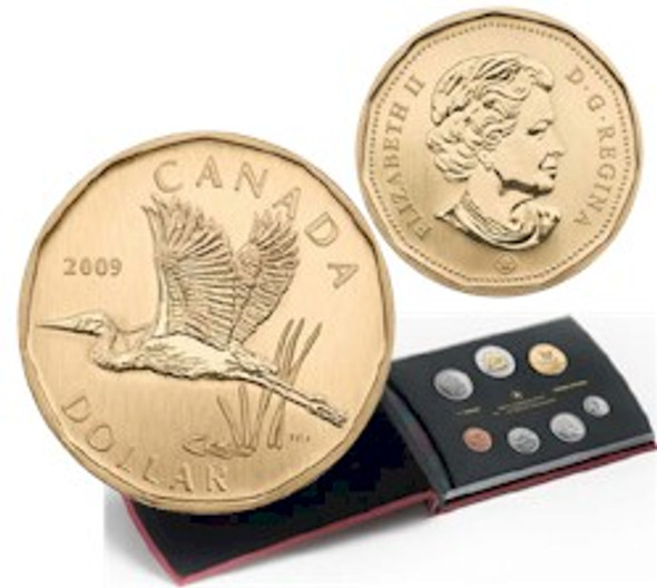 2009 7-COIN SPECIMEN SET - GREAT BLUE HERON LOONIE