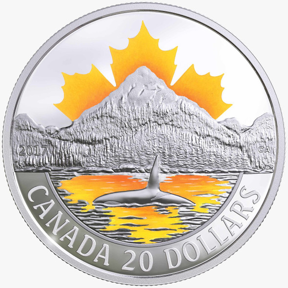 2017 $20 FINE SILVER COIN CANADA’S COASTS SERIES: PACIFIC COAST